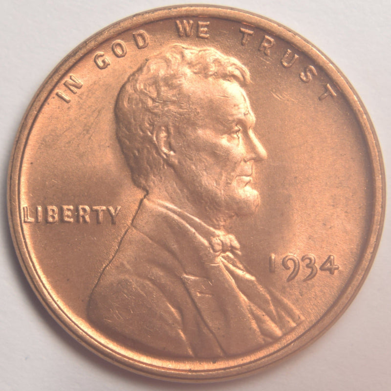 1934 Lincoln Cent Brilliant Uncirculated