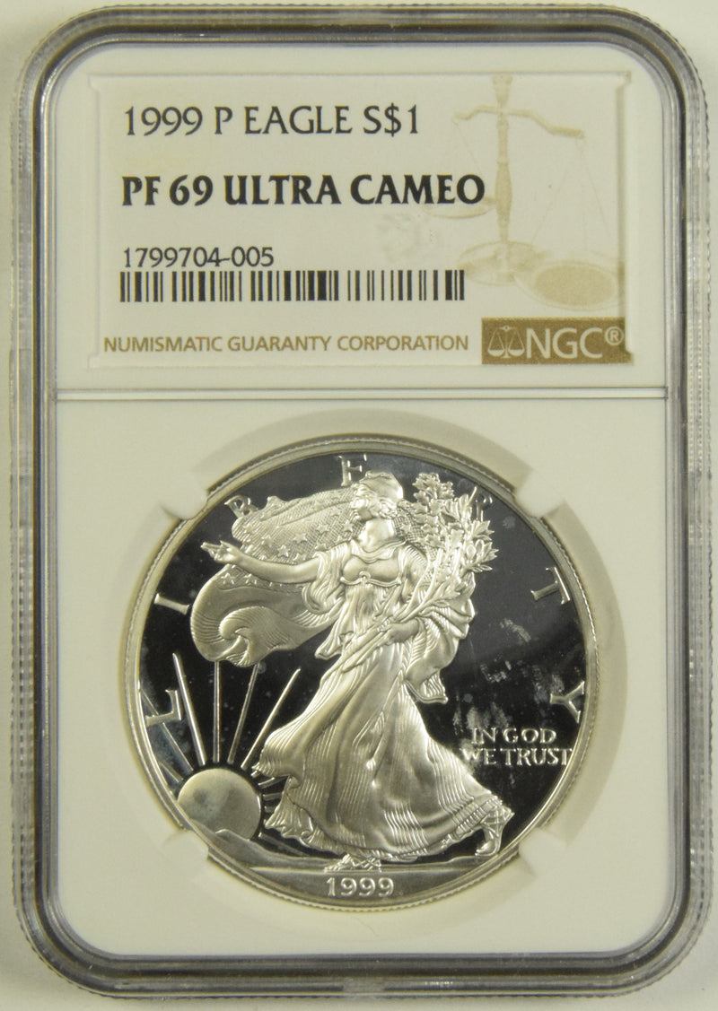 1999-P Silver Eagle . . . . NGC PR-69 Ultra Cameo