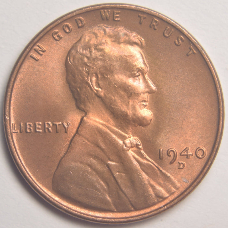 1940-D Lincoln Cent Brilliant Uncirculated
