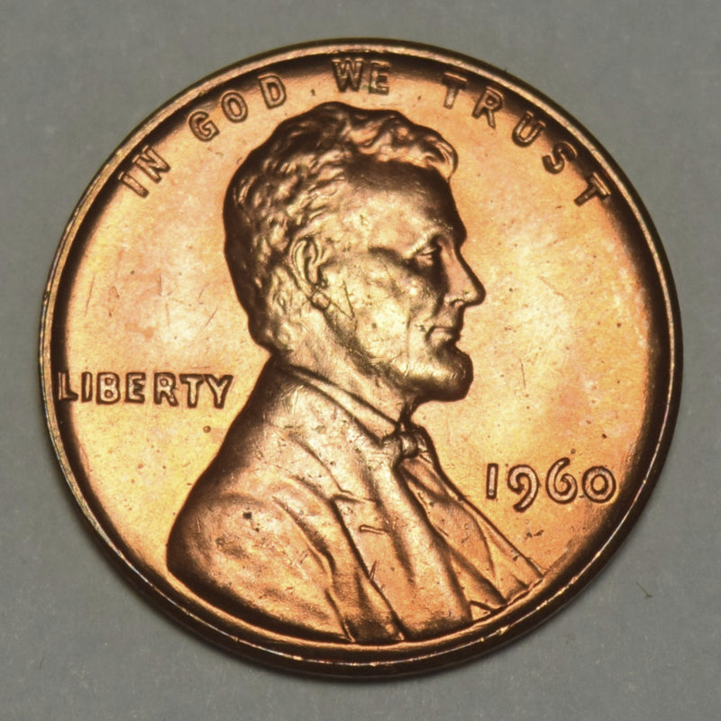 1960 Small Date Lincoln Cent . . . . Gem BU Red