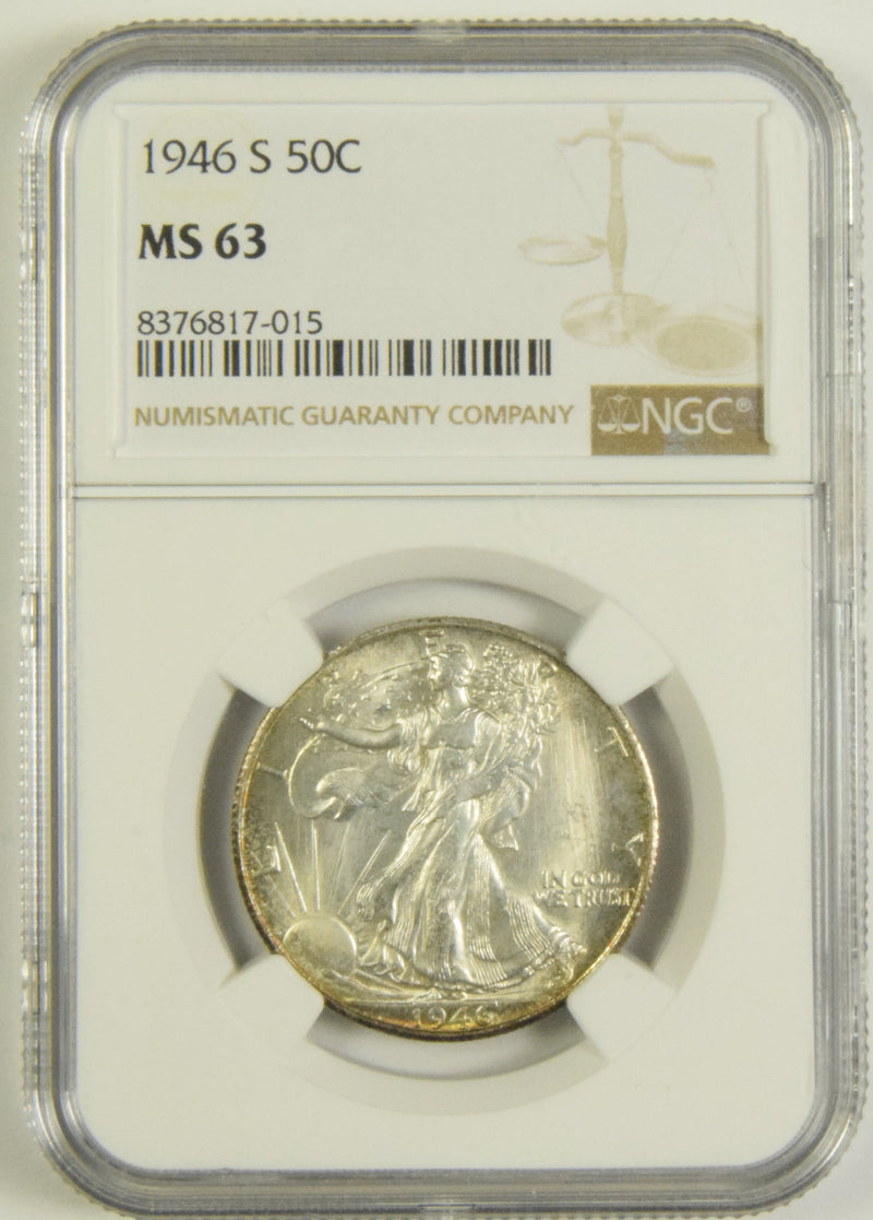 1946-S Walking Liberty Half NGC MS-63