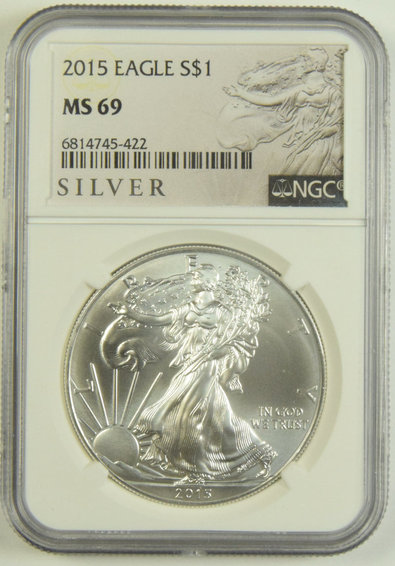 2015 Silver Eagle NGC MS-69 Silver label