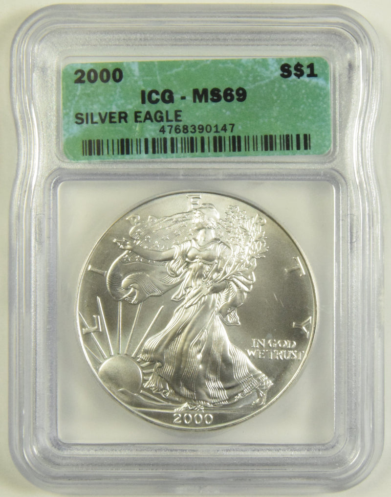 2000 Silver Eagle . . . . ICG MS-69