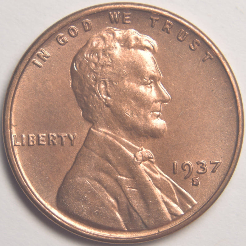 1937-S Lincoln Cent Brilliant Uncirculated