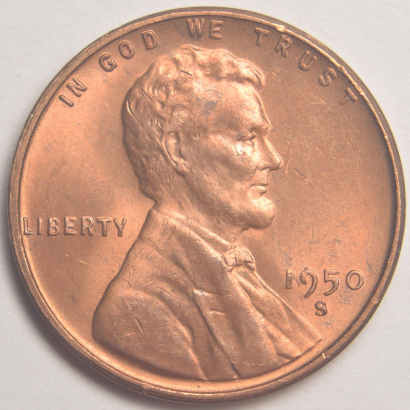 1950-S Lincoln Cent Brilliant Uncirculated