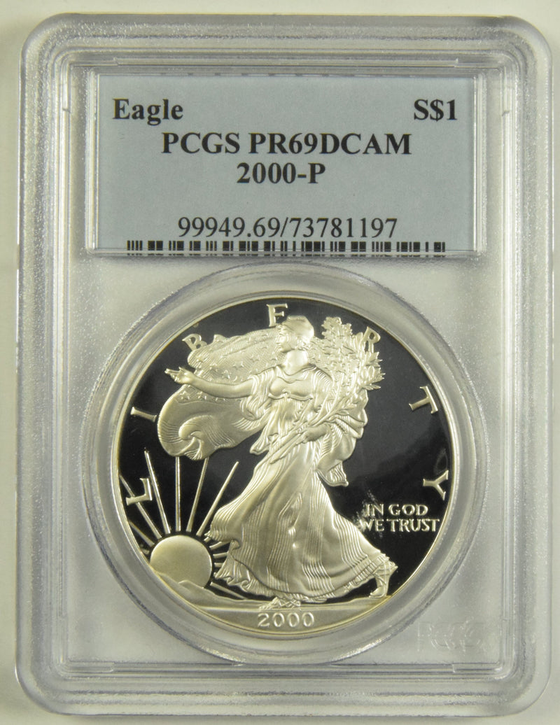 2000-P Silver Eagle . . . . PCGS PR-69 DCAM
