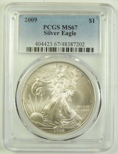 2009 Silver Eagle PCGS MS-67