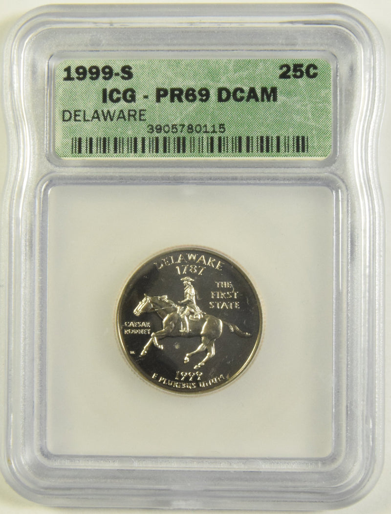 1999-S Delaware State Quarter ICG PR-69 DCAM