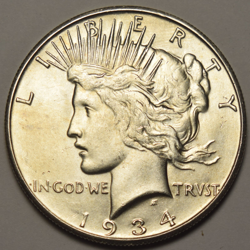 1934-S Peace Dollar . . . . Choice Brilliant Uncirculated