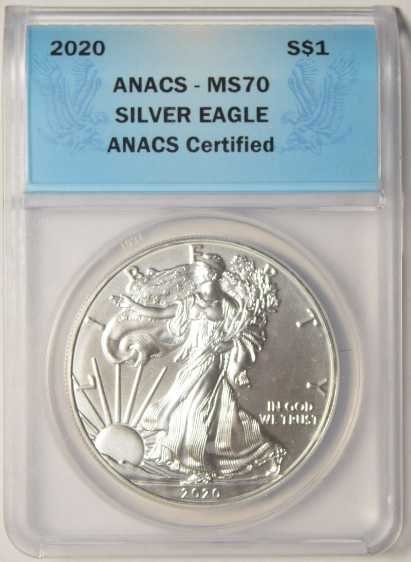 2020 Silver Eagle ANACS MS-70