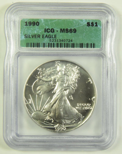 1990 Silver Eagle ICG MS-69