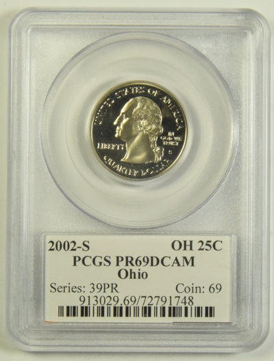2002-S Ohio State Quarter PCGS PR-69 DCAM