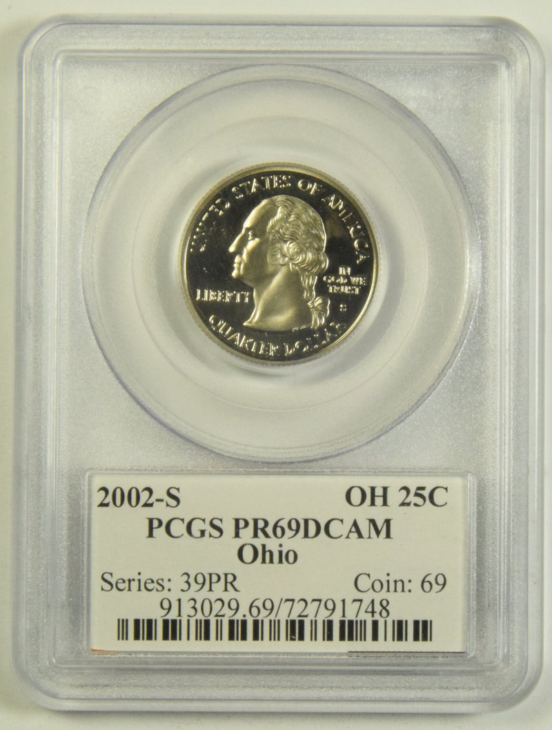 2002-S Ohio State Quarter PCGS PR-69 DCAM