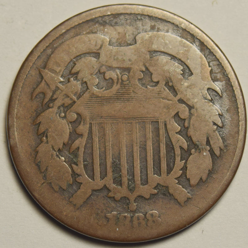 1868 Two Cent Piece Good