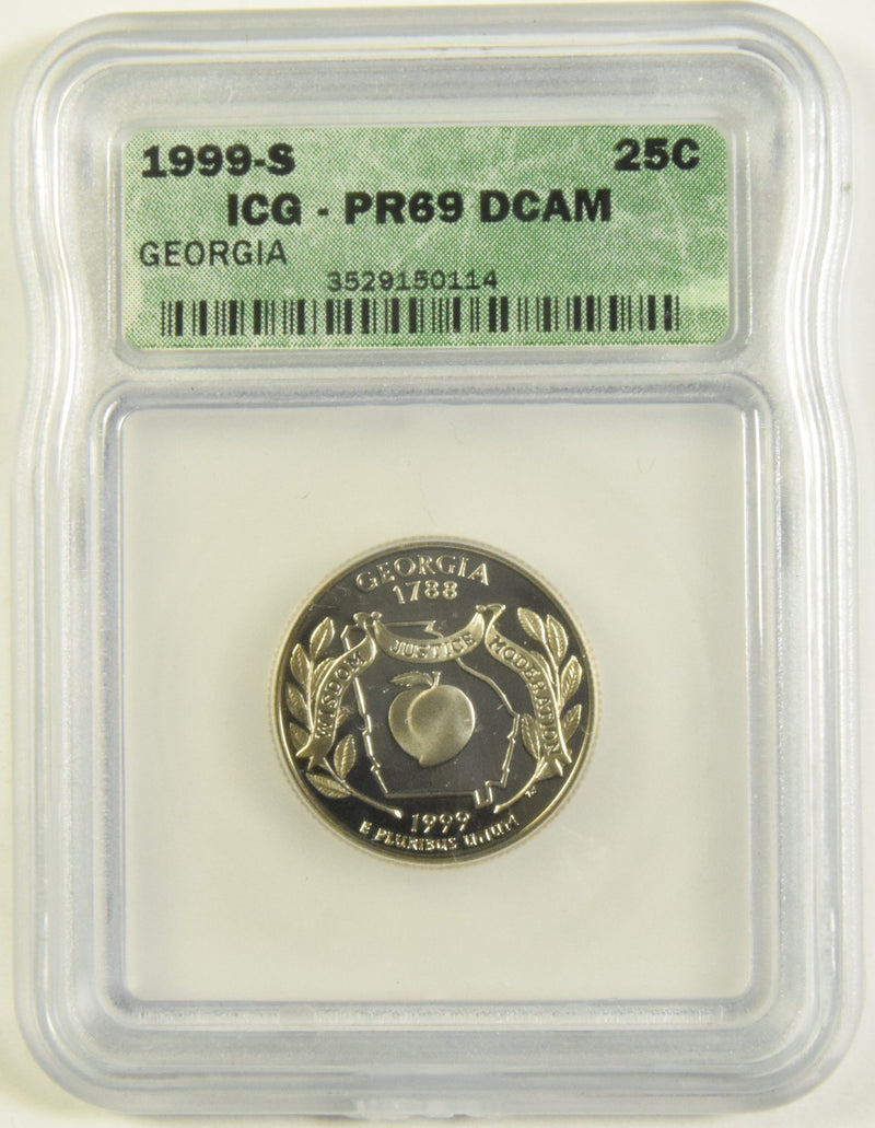 1999-S Georgia State Quarter ICG PR-69 DCAM