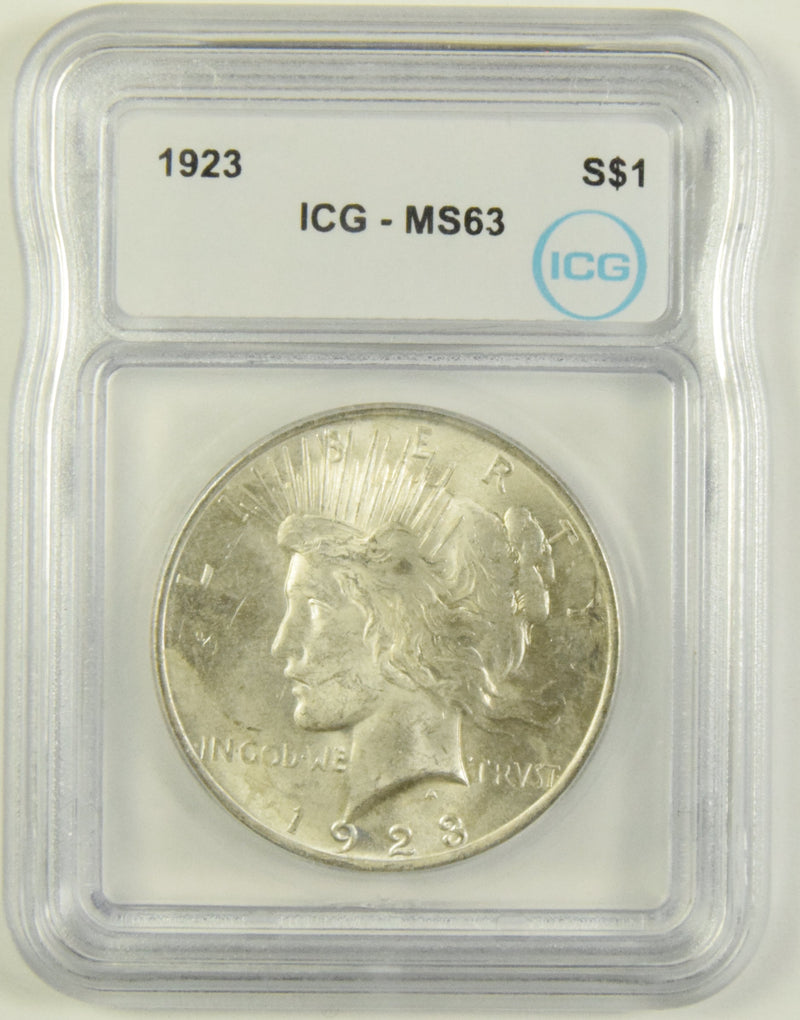 1923 Morgan Dollar ICG MS-63