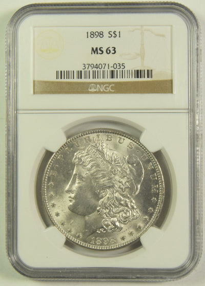 1898 Morgan Dollar NGC MS-63