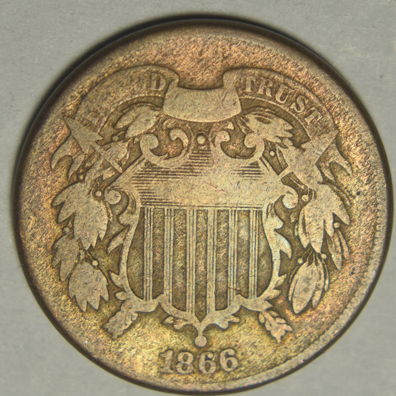 1866 Two Cent Piece . . . . Very Good