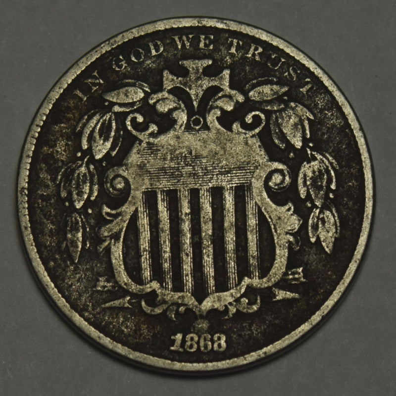 1868 Shield Nickel . . . . VG rough