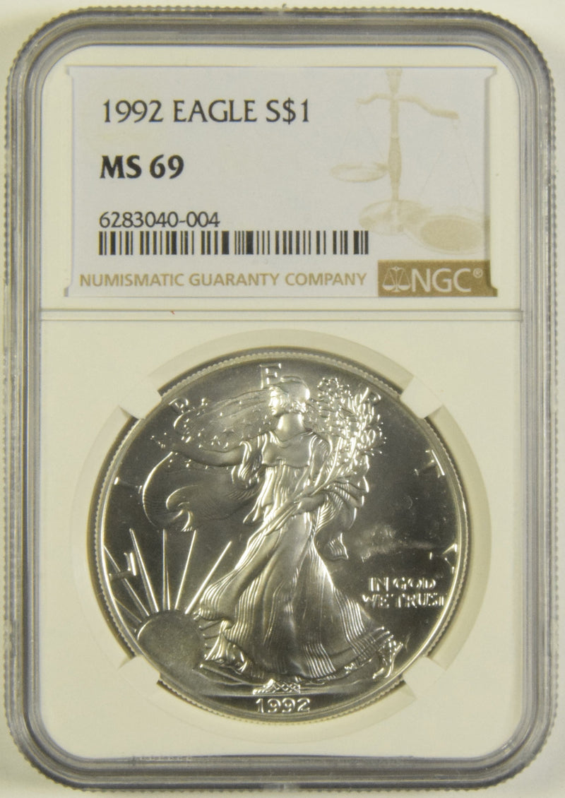 1992 Silver Eagle NGC MS-69