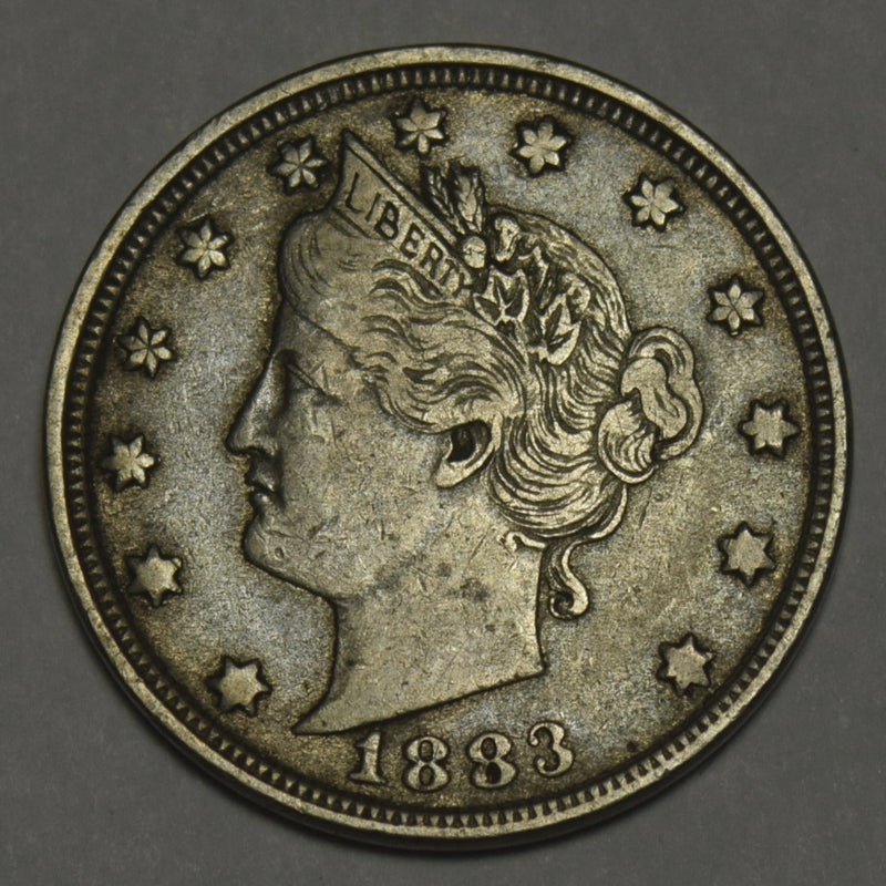 1883 No CENTS Liberty Nickel . . . . Extremely Fine