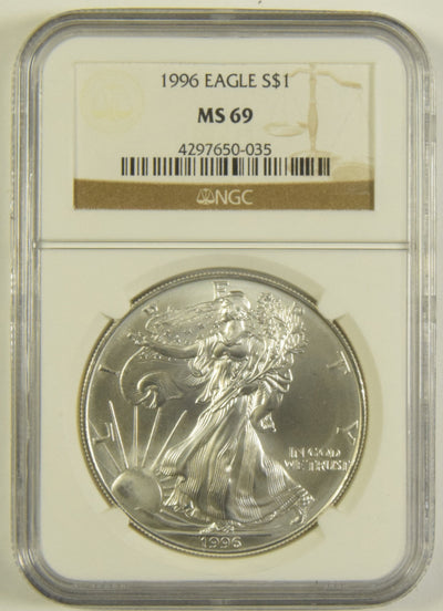 1996 Silver Eagle NGC MS-69