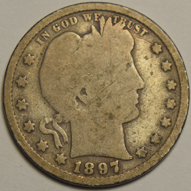 1897-S Barber Quarter Good