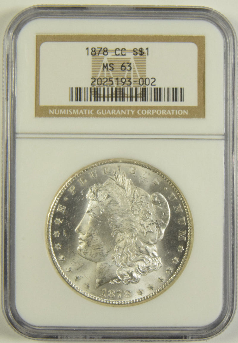 1878-CC Morgan Dollar NGC MS-63