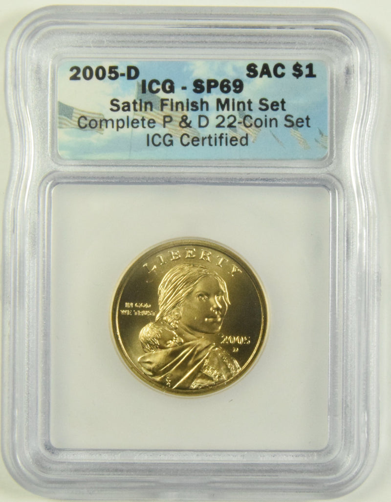 2005-D Sacagawea Dollar ICG SP-69 Satin Finish