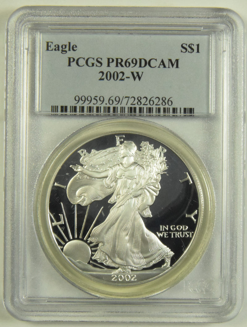 2002-W Silver Eagle . . . . PCGS PR-69 DCAM