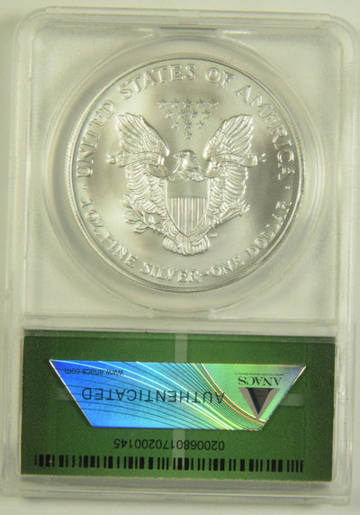 2002 Silver Eagle . . . . ANACS MS-69 Monster Box Collection