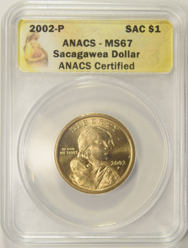 2002 Sacagawea Dollar ANACS MS-67