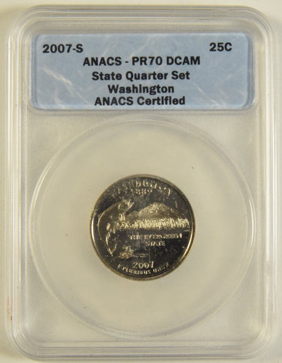 2007-S Washington State Quarter ANACS PR-70 DCAM