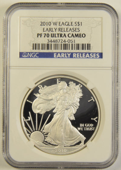 2010-W Silver Eagle NGC PF-70 Ultra Cameo Early Releases