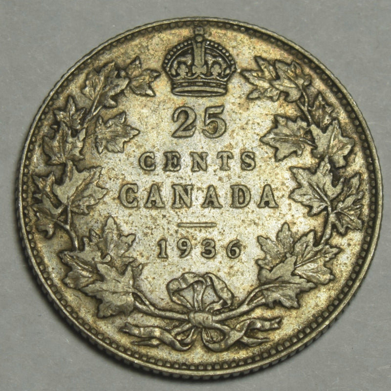 1936 Canadian Quarter . . . . VF/XF