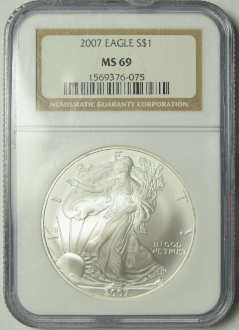 2007 Silver Eagle NGC MS-69
