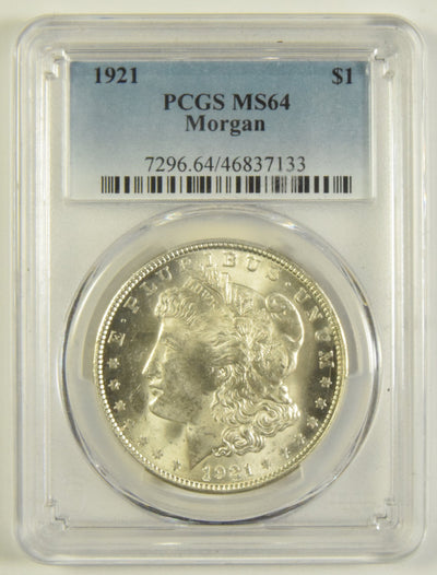 1921 Morgan Dollar PCGS MS-64