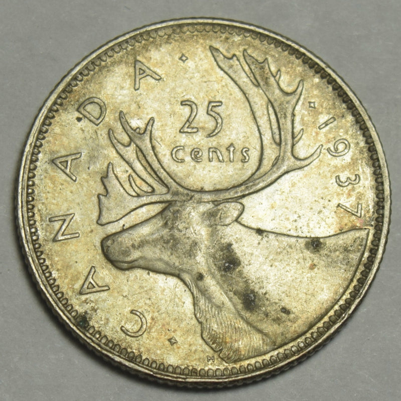 1937 Canadian Quarter . . . . XF/AU