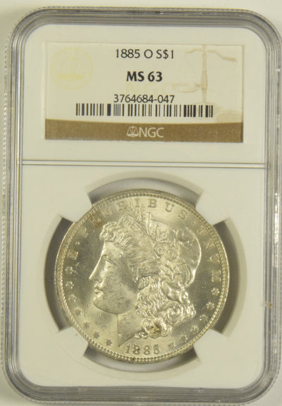 1885-O Morgan Dollar NGC MS-63
