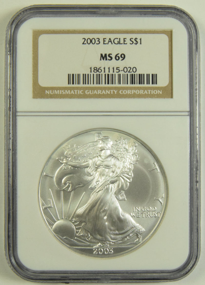 2003 Silver Eagle . . . . NGC MS-69