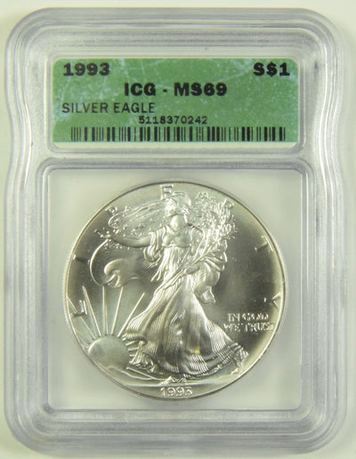 1993 Silver Eagle ICG MS-69