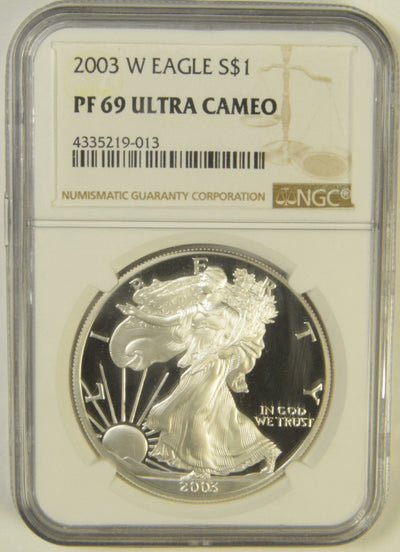 2003-W Silver Eagle NGC PF-69 Ultra Cameo