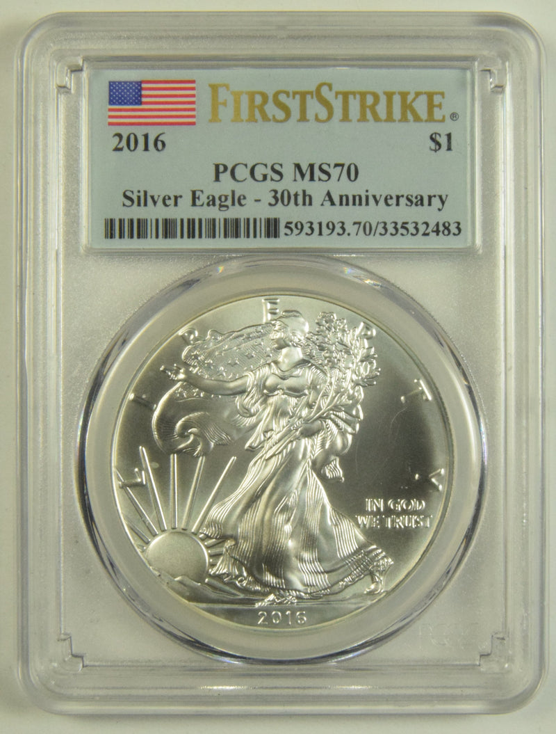 2016 Silver Eagle PCGS MS-70 First Strike