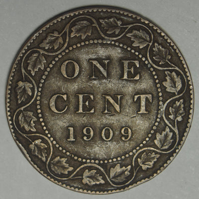 1909 Canadian Cent Very Fine