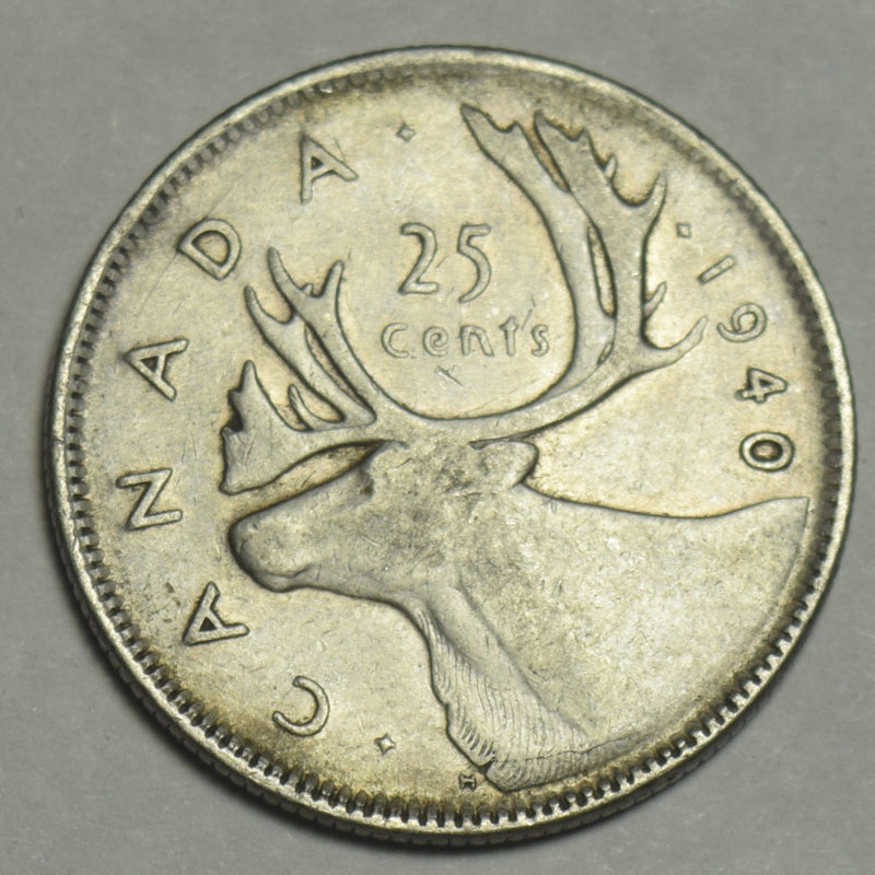 1940 Canadian Quarter . . . . XF/AU
