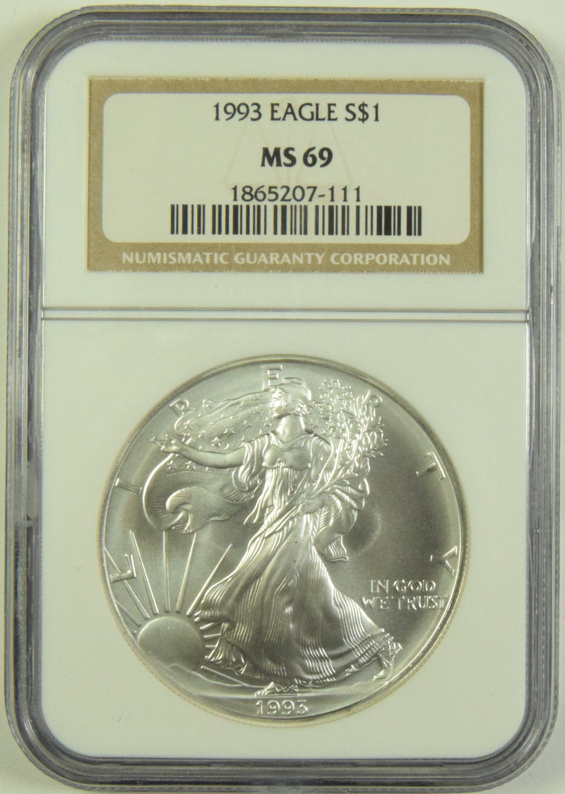 1993 Silver Eagle NGC MS-69