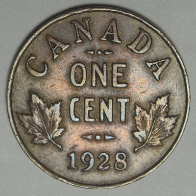 1928 Canadian Cent Select Uncirculated Brown