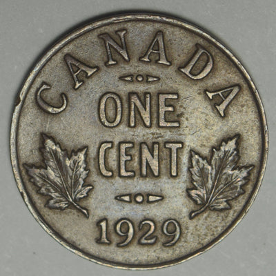 1929 Canadian Cent Select Uncirculated Brown