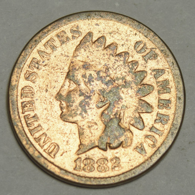 1882 Indian Cent . . . . VG coating on coin