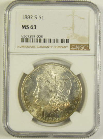 1882-S Morgan Dollar NGC MS-63